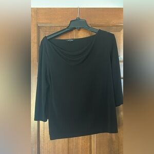 Lands' End Classic Black Women's Blouse